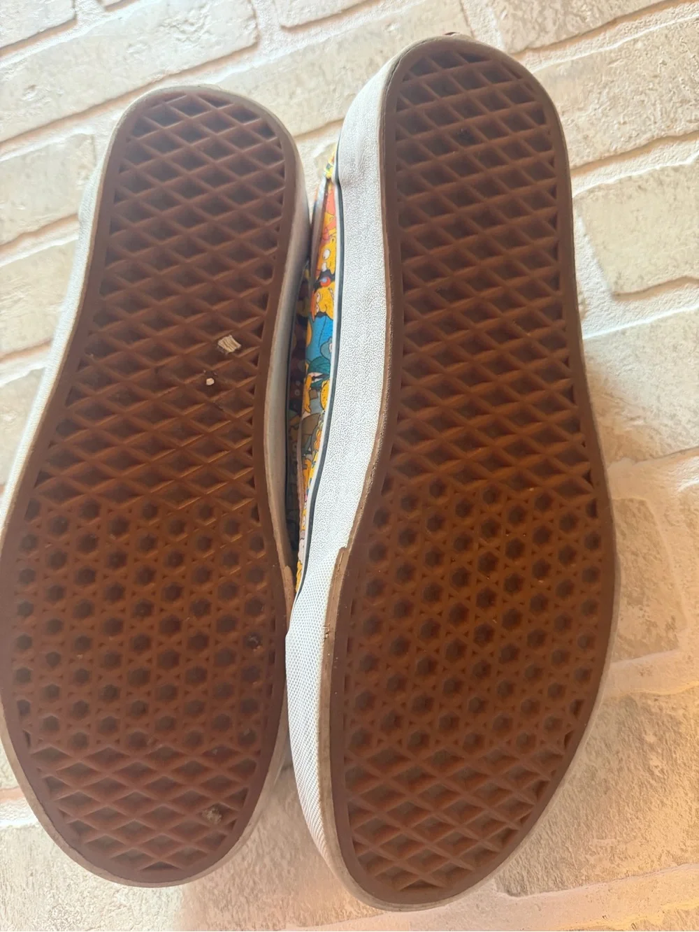 Vans Multicolor Cartoon-Print Low-Top Skate Shoes